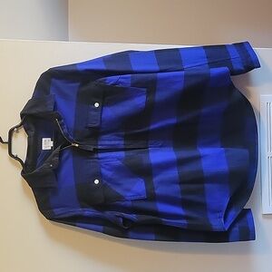 J. Crew Buffalo Check 1/2 Zip Shirt